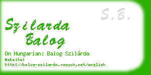 szilarda balog business card